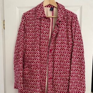 GAP pink and white jacket